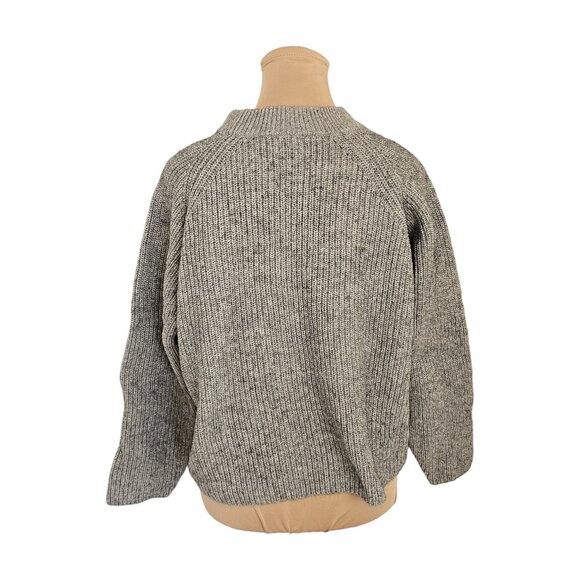 Rails Light Grey Knit Wool Blend Sweater Sz M - Picture 4 of 9